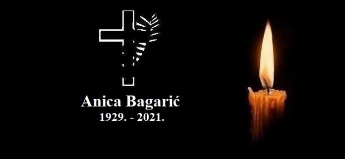 Anica Bagaric - osmrtnica 1