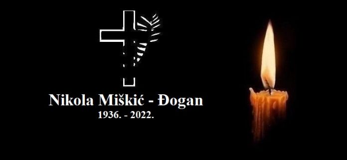 Nikola Miskic - osmrtnica 1