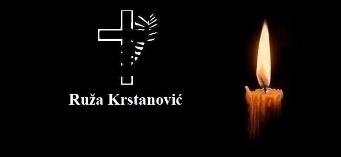 Ruza Krstanovic osmrtnica 0