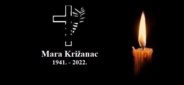 Mara Krizanac - osmrtnica 1