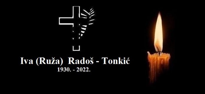 Iva Rados - osmrtnica 1