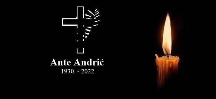 Ante Andric - osmrtnica 1