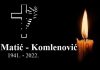 Posljednji ispraćaj Ruže Matić – Komlenović bit će 31. srpnja u Borčanima