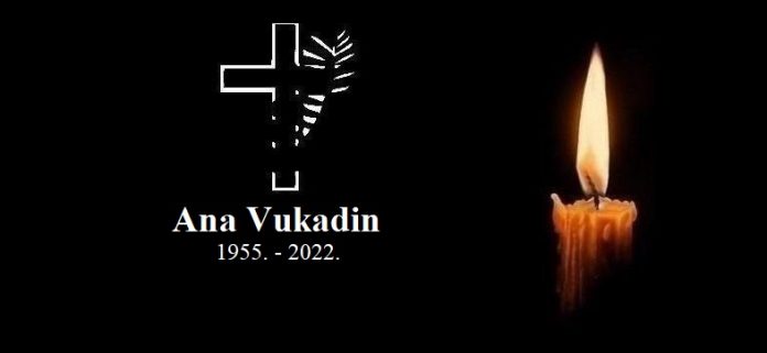 Ana Vukadin - osmrtnica 1