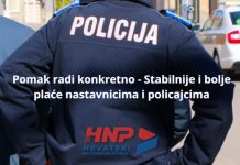 Pomak radi konkretno – Stabilnije i bolje plaće nastavnicima i policajcima