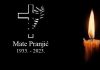 Posljednji ispraćaj Mate Pranjića bit će 7. veljače u Brišniku