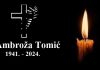 Posljednji ispraćaj Ambrože Tomića bit će 13. ožujka u Mrkodolu