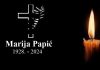 Posljednji ispraćaj Marije Papić bit će 12. srpnja na Kolu