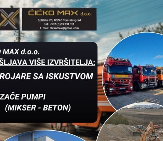 Ćićko Max d.o.o. zapošljava više radnika