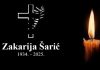 Posljednji ispraćaj Zakarije Šarića bit će 13. rujna u Podstrani