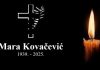 Posljednji ispraćaj Mare Kovačević bit će 20. listopada u Srđanima