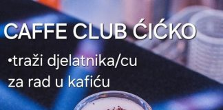 Caffe Club Ćićko traži konobare