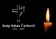 Posljednji ispraćaj Josipa Jokana Ćurkovića bit će 22. prosinca u Rašeljkama