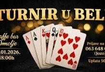 Caffe bar Omolje u nedjelju, 4. siječnja organizira turnir u beli