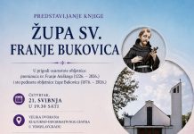 Najava: Predstavljanje monografije “Župa sv. Franje Bukovica”