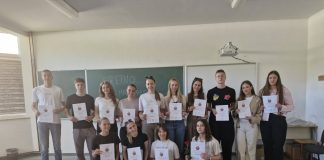Gimnazija Marka Marulića Tomislavgrad: svečana dodjela svjedodžbi učenicima oslobođenim polaganje mature