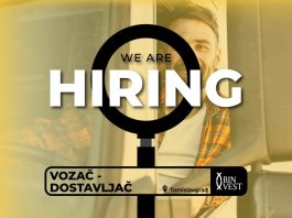 Binvest raspisuje natječaj za vozača/dostavljača u Tomislavgradu