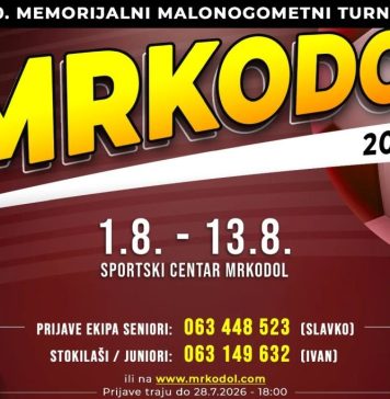 NAJAVA: Malonogometni turnir Mrkodol 2026. – nagradni fond od 30.000 KM za 30 godina postojanja!