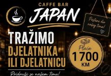 Caffe bar Japan traži djelatnika/djelatnicu za rad u kafiću!