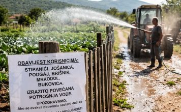 Oštro upozorenje iz Komunalnog korisnicima vodovoda u Stipanićima, Jošanici i Podgaju, te Brišniku, Mrkodolu i Bukovici