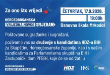 HDZ BiH Tomislavgrad: Poziv na druženje, danas u 19 sati u Mrkodolu