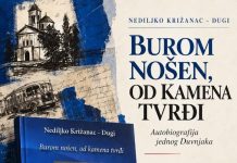 U subotu, 31.10., predstavljanje knjige Nediljka Križanca – Dugog “Burom nošen, od kamena tvrđi”