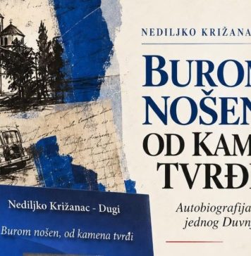 U subotu, 31.10., predstavljanje knjige Nediljka Križanca – Dugog “Burom nošen, od kamena tvrđi”
